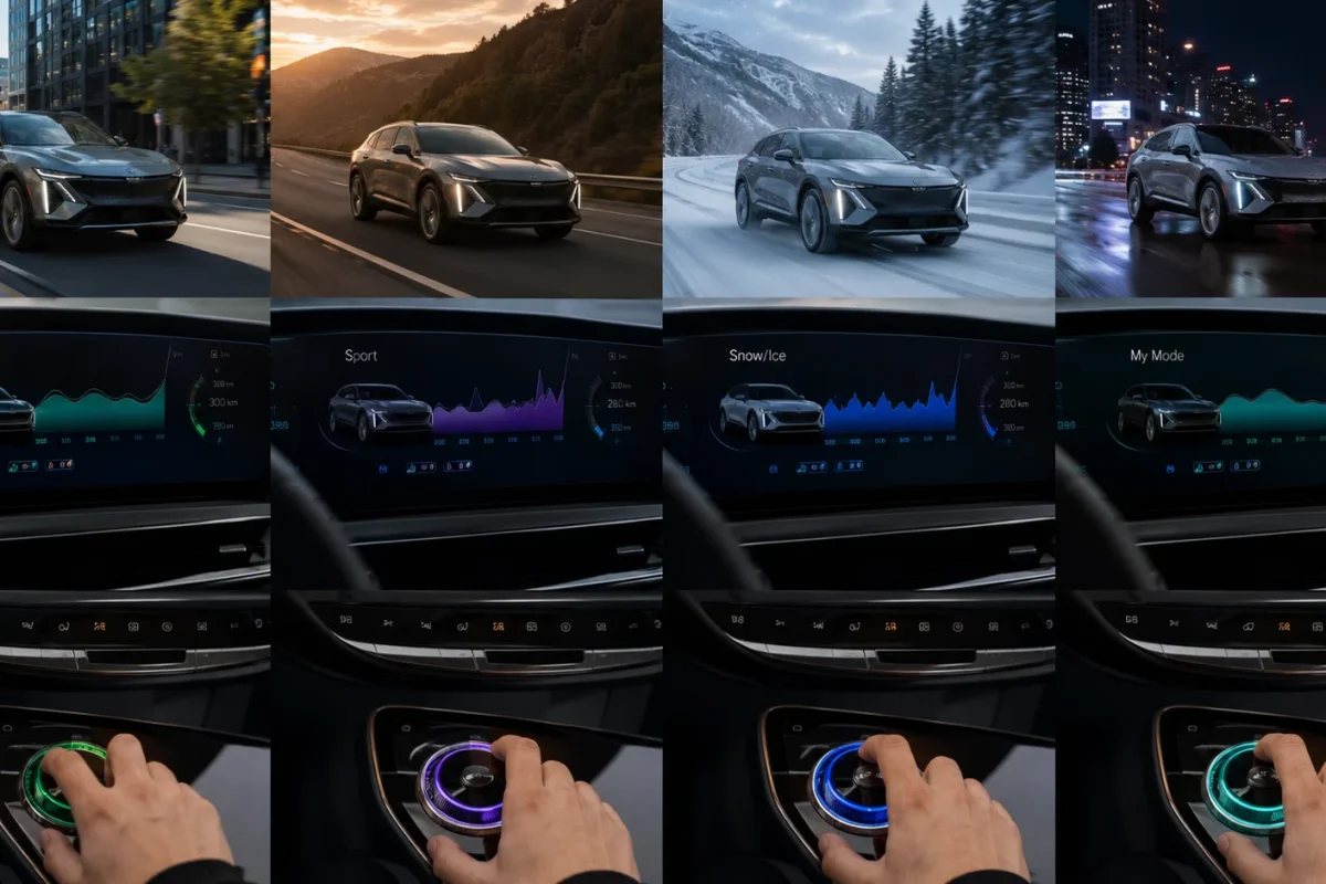 Do the Driving Modes in Cadillac LYRIQ Offer Different Ranges of Battery Usages?