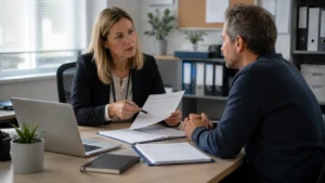 Claimant and adviser reviewing safeguards surrounding new DWP benefit powers