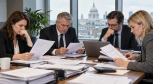 Creditors reviewing claims after liquidation